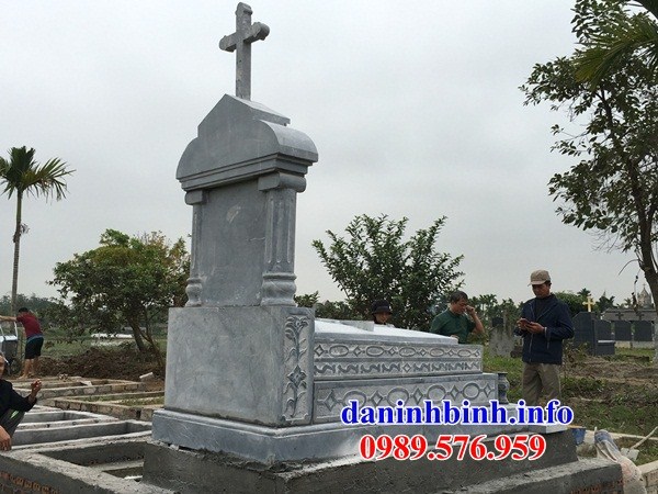 Hình ảnh mộ đạo thiên chúa công giáo bằng đá bán báo giá đẹp tại Tây Ninh