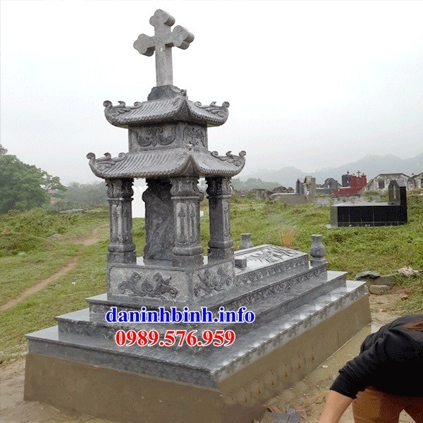 Hình ảnh mộ đạo thiên chúa công giáo bằng đá mỹ nghệ Ninh Bình đẹp tại Tây Ninh