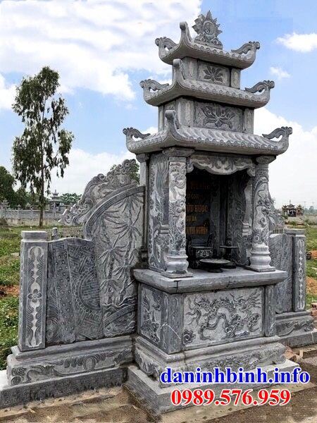 Mẫu am thờ chung nghĩa trang gia đình dòng họ bằng đá chạm khắc hoa văn tinh xảo tại TP Hồ Chí Minh