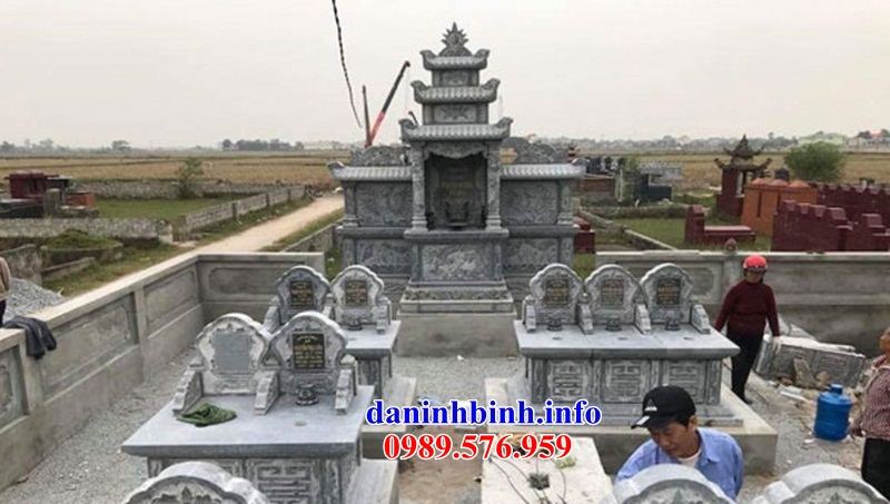 Mẫu am thờ chung nghĩa trang gia đình dòng họ bằng đá kích thước chuẩn phong thủy tại Lâm Đồng