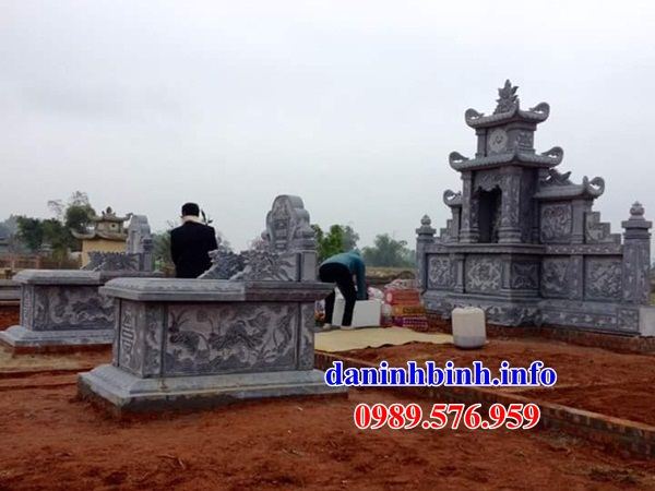 Mẫu am thờ chung nghĩa trang gia đình dòng họ bằng đá mỹ nghệ Ninh Bình tại Đà Nẵng