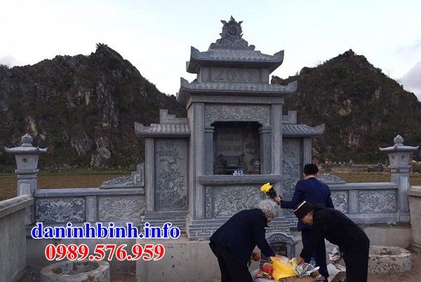 Mẫu am thờ chung nghĩa trang gia đình dòng họ bằng đá thiết kế đẹp tại Lâm Đồng