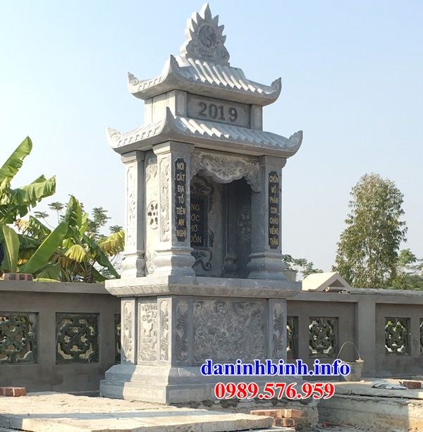 Mẫu am thờ chung nghĩa trang gia đình dòng họ bằng đá tự nhiên nguyên khối tại Đà Nẵng