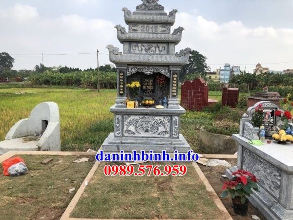 Mẫu am thờ chung nghĩa trang gia đình dòng họ bằng đá tự nhiên nguyên khối tại Đắk Nông
