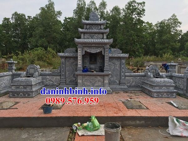 Mẫu am thờ chung nghĩa trang gia đình dòng họ bằng đá xanh Thanh Hóa tại Đà Nẵng