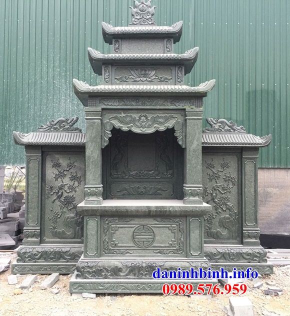 Mẫu am thờ chung nghĩa trang gia đình dòng họ bằng đá xanh rêu tại TP Hồ Chí Minh