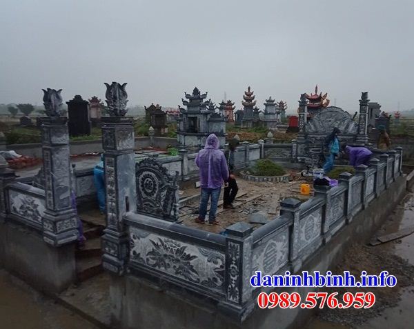 Mẫu am thờ nghĩa trang gia đình dòng họ bằng đá chạm khắc tự nhiên cao cấp bán tại Quảng Trị