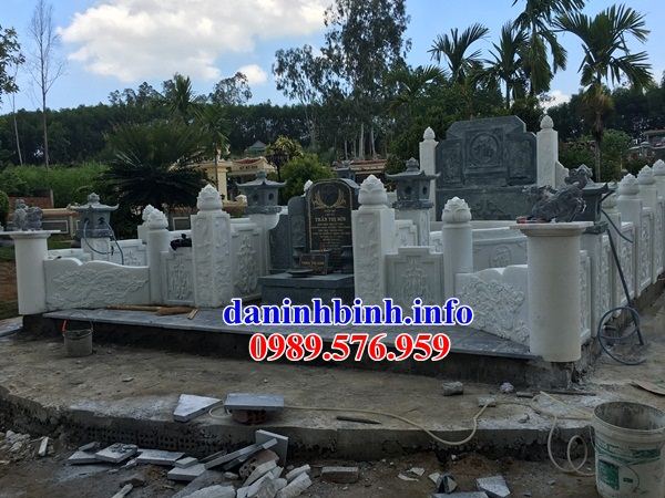 Mẫu am thờ nghĩa trang gia đình dòng họ bằng đá trắng cao cấp tại TP Hồ Chí Minh