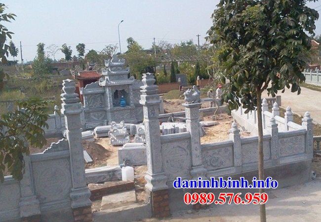 Mẫu am thờ nghĩa trang gia đình dòng họ bằng đá xanh Thanh Hóa bán tại Lào Cai