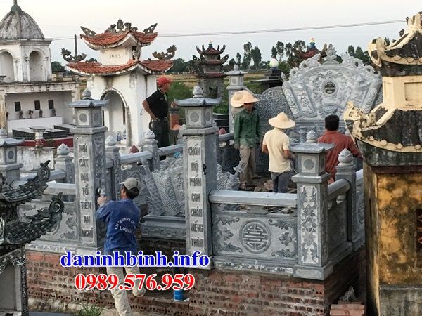 Mẫu am thờ nghĩa trang gia đình dòng họ bằng đá điêu khắc tinh xảo bán tại Bình Dương