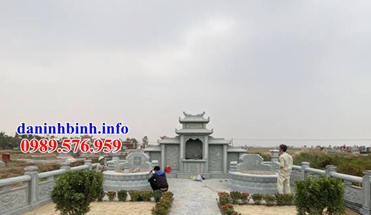 Mẫu cây hương nghĩa trang gia đình dòng họ bằng đá thiết kế hiện đại tại Tây Ninh