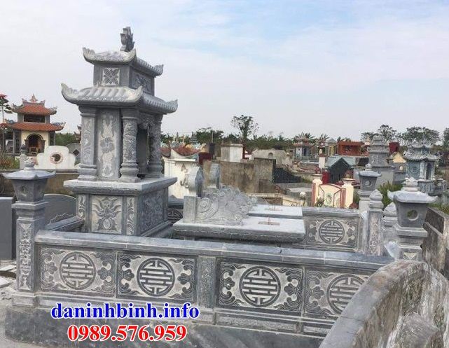 Mẫu cây hương nghĩa trang gia đình dòng họ bằng đá xanh Thanh Hóa bán tại Bình Phước