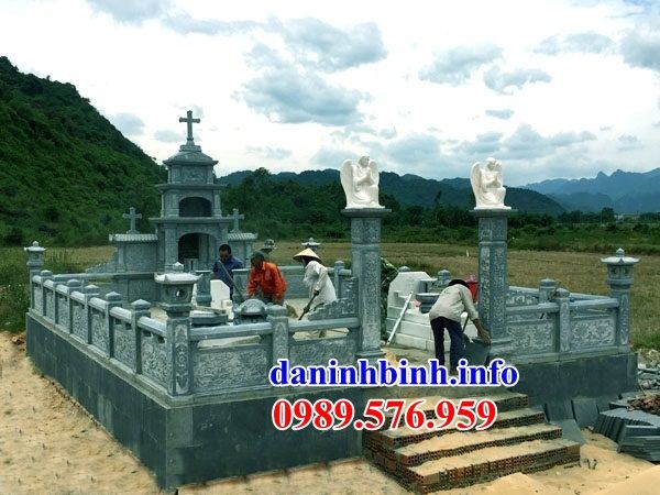 Mẫu cây hương nghĩa trang gia đình dòng họ đạo thiên chúa công giáo bằng đá tại Tây Ninh