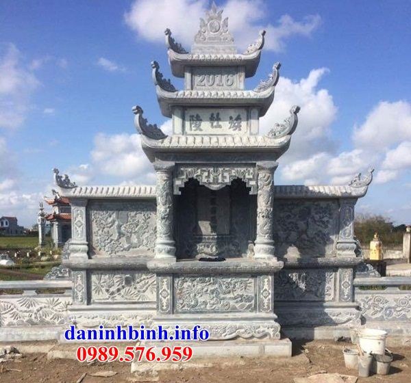 Mẫu cây hương thờ chung nghĩa trang gia đình dòng họ bằng đá chạm khắc hoa văn tinh xảo bán tại Bình Thuận