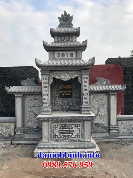 Mẫu cây hương thờ chung nghĩa trang gia đình dòng họ bằng đá kích thước chuẩn phong thủy tại Tây Ninh