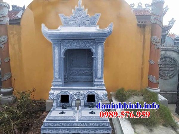 Mẫu cây hương thờ chung nghĩa trang gia đình dòng họ bằng đá thiết kế đơn giản tại Quảng Ninh