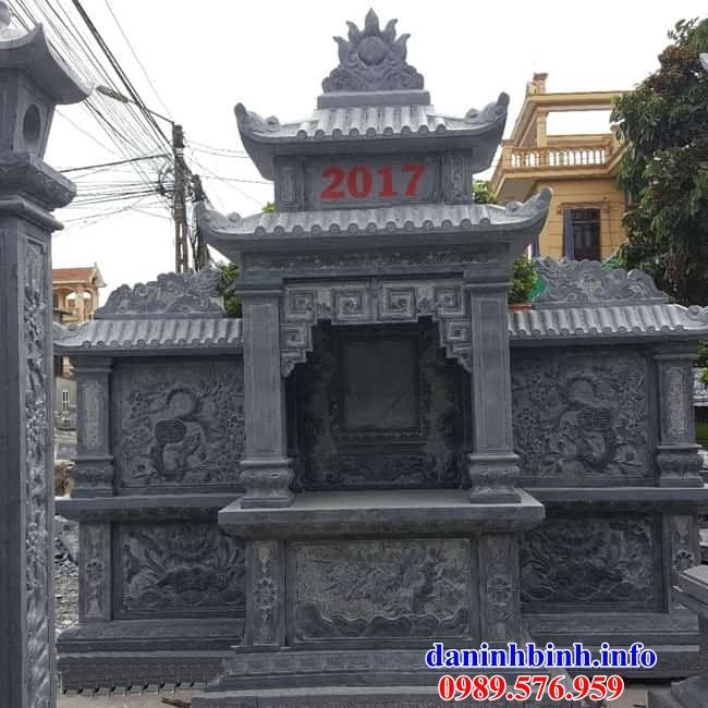 Mẫu cây hương thờ chung nghĩa trang gia đình dòng họ bằng đá thiết kế đẹp bán tại Vĩnh Long