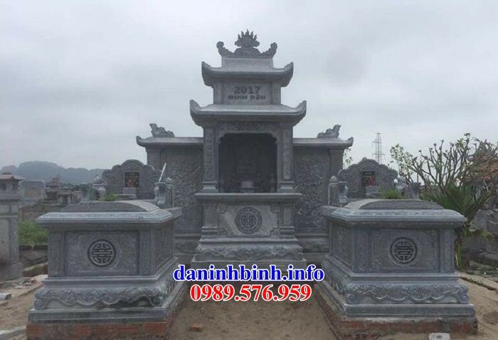 Mẫu cây hương thờ chung nghĩa trang gia đình dòng họ bằng đá tại Trà Vinh