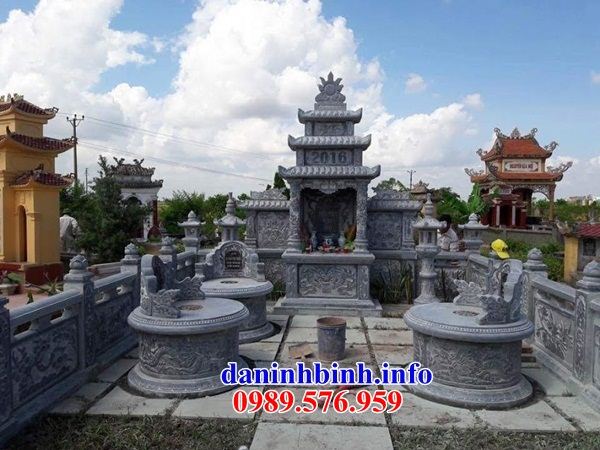 Mẫu cây hương thờ chung nghĩa trang gia đình dòng họ bằng đá tự nhiên cao cấp bán tại Bình Thuận