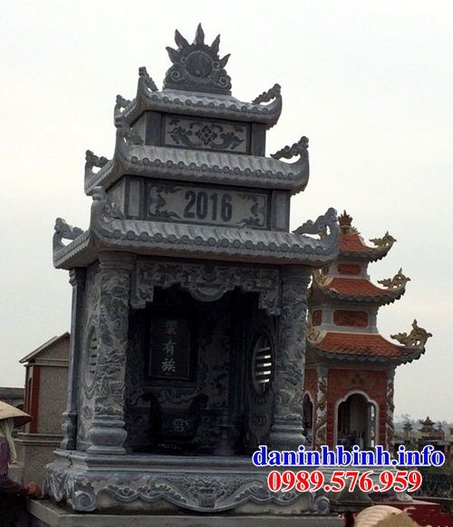 Mẫu cây hương thờ chung nghĩa trang gia đình dòng họ bằng đá tự nhiên nguyên khối tại Tây Ninh