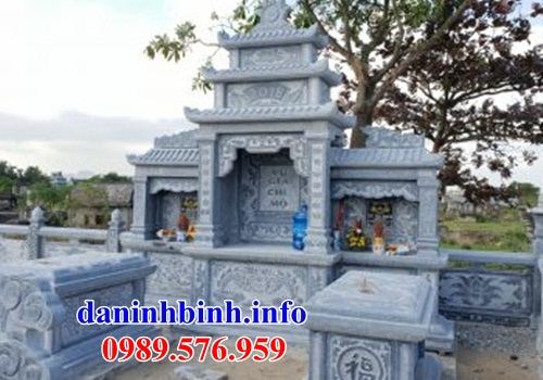 Mẫu cây hương thờ chung nghĩa trang gia đình dòng họ bằng đá xanh Thanh Hóa bán tại An Giang