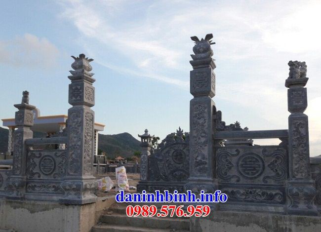 Mẫu cổng am thờ nghĩa trang gia dòng họ bằng đá xanh Thanh Hóa tại TP Hồ Chí Minh