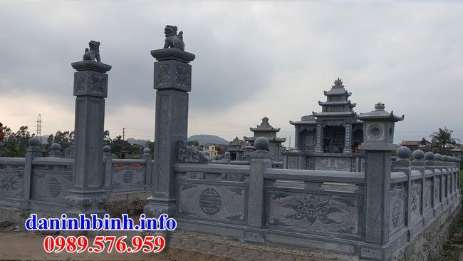 Mẫu cổng cây hương nghĩa trang gia đình dòng họ bằng đá thiết kế đẹp tại Vĩnh Long