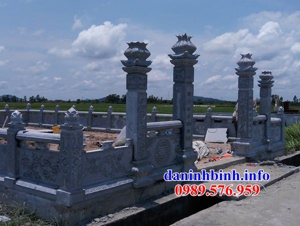 Mẫu cổng cây hương nghĩa trang gia đình dòng họ bằng đá thiết kế đẹp tại Đồng Nai