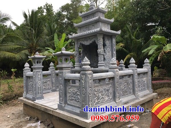 Mẫu cổng khu lăng mộ nghĩa trang gia đình bằng đá mỹ nghệ Ninh Bình tại Đồng Tháp