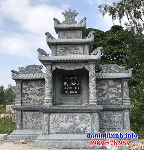 Mẫu củng thờ chung nghĩa trang gia đình dòng họ bằng đá bán báo giá tại Bình Dương