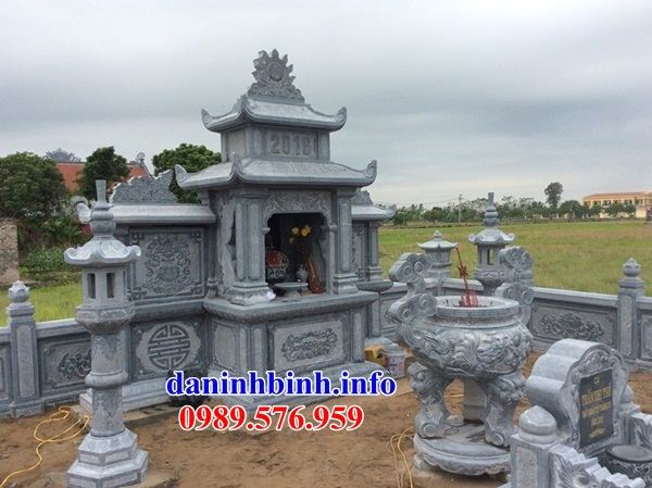 Mẫu củng thờ chung nghĩa trang gia đình dòng họ bằng đá mỹ nghệ Ninh Bình tại Đồng Tháp