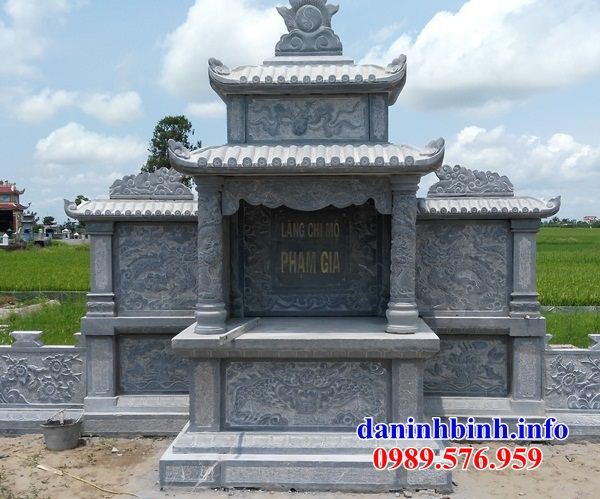 Mẫu củng thờ chung nghĩa trang gia đình dòng họ bằng đá tự nhiên cao cấp tại Bình Dương