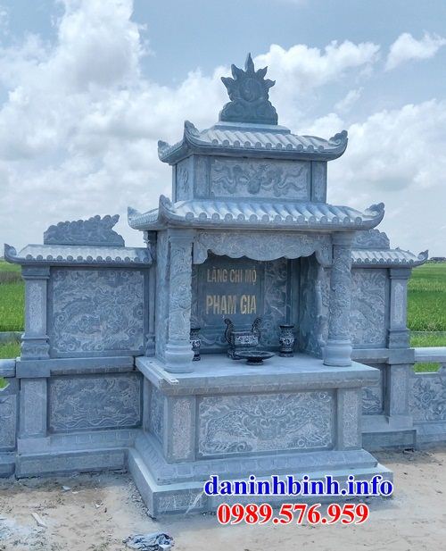 Mẫu củng thờ chung nghĩa trang gia đình dòng họ bằng đá xanh Thanh Hóa tại Sài Gòn