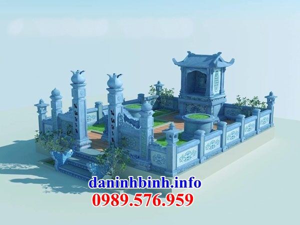 Mẫu hình ảnh thiết kế cây hương nghĩa trang gia đình dòng họ bằng đá tại Tiền Giang