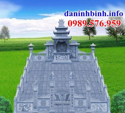 Mẫu hình ảnh thiết kế khu lăng mộ nghĩa trang gia đình dòng họ bằng đá bán tại Kon Tum