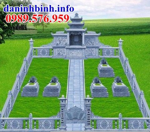 Mẫu hình ảnh thiết kế khu lăng mộ nghĩa trang gia đình dòng họ bằng đá tại Bình Thuận