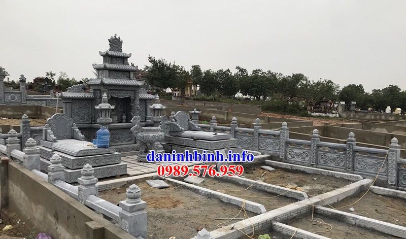 Mẫu khu lăng mộ nghĩa trang gia đình dòng họ bằng đá bán báo giá tại Bình Định