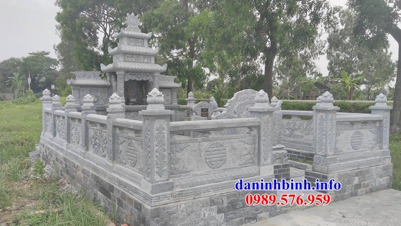 Mẫu khu lăng mộ nghĩa trang gia đình dòng họ bằng đá bán báo giá tại Sóc Trăng