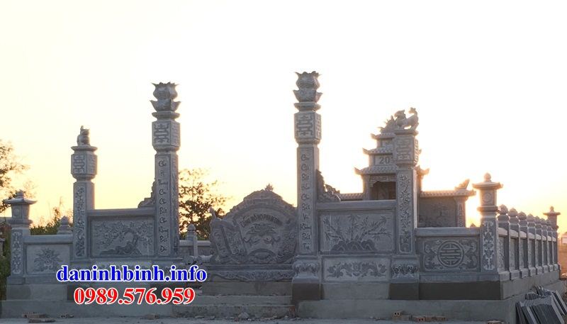 Mẫu khu lăng mộ nghĩa trang gia đình dòng họ bằng đá bán tại Hà Tĩnh