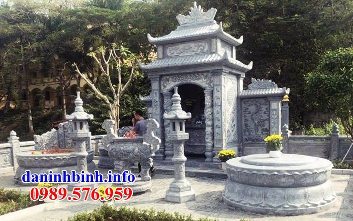 Mẫu khu lăng mộ nghĩa trang gia đình dòng họ bằng đá mỹ nghệ Ninh Bình tại Hậu Giang