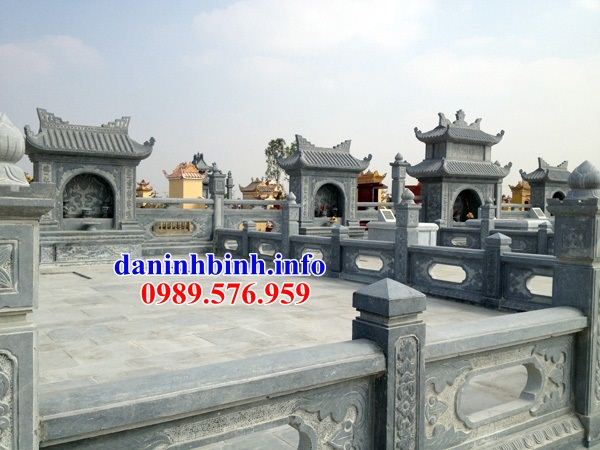 Mẫu khu lăng mộ nghĩa trang gia đình dòng họ bằng đá tại Bình Thuận