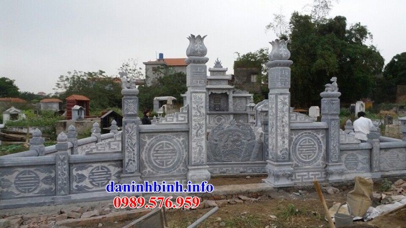 Mẫu khu lăng mộ nghĩa trang gia đình dòng họ bằng đá tại Khánh Hòa