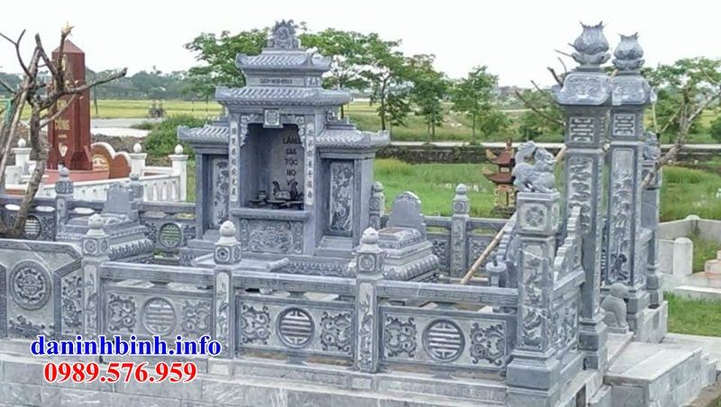 Mẫu khu lăng mộ nghĩa trang gia đình dòng họ bằng đá tự nhiên cao cấp bán tại Kon Tum