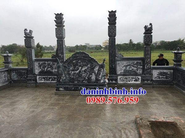 Mẫu khu lăng mộ nghĩa trang gia đình dòng họ bằng đá tự nhiên cao cấp tại Khánh Hòa