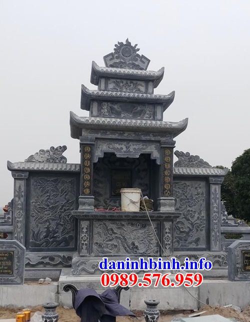 Mẫu khu lăng mộ nghĩa trang gia đình dòng họ bằng đá tự nhiên nguyên khối bán tại Phú Yên
