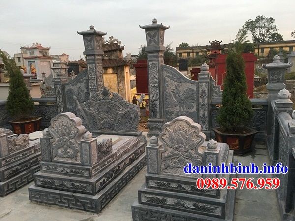 Mẫu khu lăng mộ nghĩa trang gia đình dòng họ bằng đá xanh Thanh Hóa tại Sài Gòn