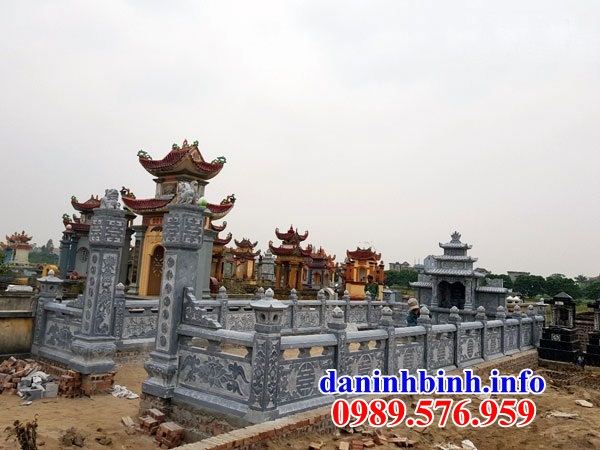 Mẫu khu lăng mộ nghĩa trang gia đình dòng họ bằng đá xanh Thanh Hóa tại Đắk Lắk