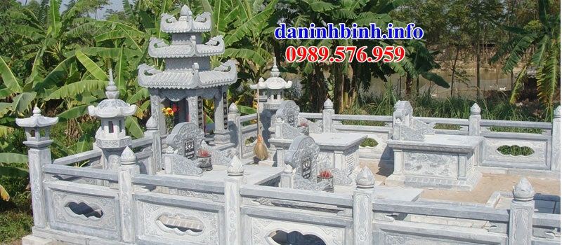 Mẫu khu lăng mộ nghĩa trang gia đình dòng tộc bằng đá bán báo giá tại Kiên Giang