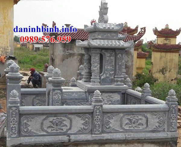 Mẫu khu lăng mộ nghĩa trang gia đình dòng tộc bằng đá thiết kế đẹp tại Kiên Giang