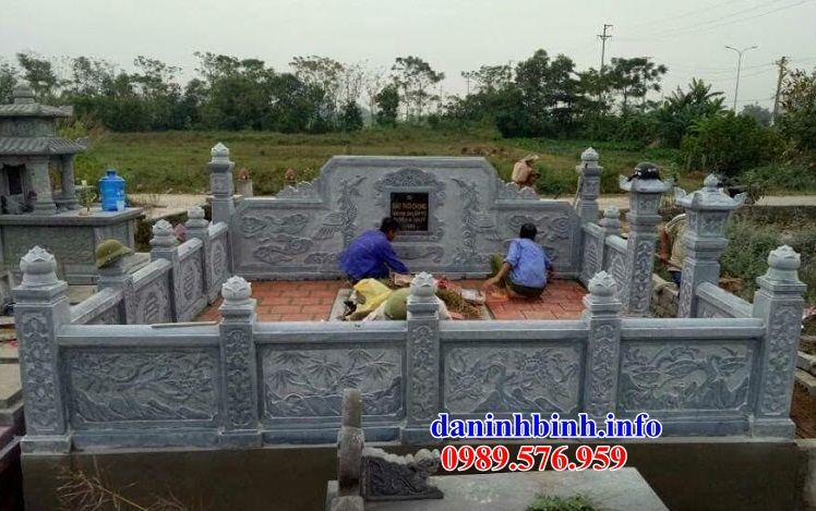 Mẫu khu lăng thờ nghĩa trang gia đình dòng tộc bằng đá thi công lắp đặt bán tại Hà Giang